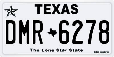 TX license plate DMR6278