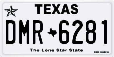TX license plate DMR6281