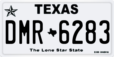 TX license plate DMR6283