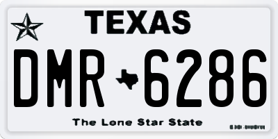 TX license plate DMR6286