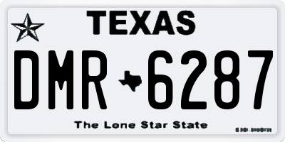 TX license plate DMR6287
