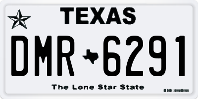 TX license plate DMR6291