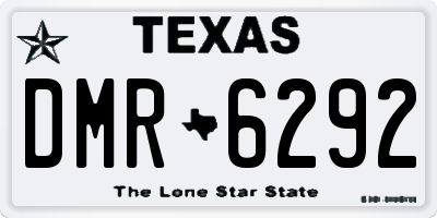 TX license plate DMR6292