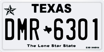 TX license plate DMR6301