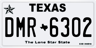 TX license plate DMR6302
