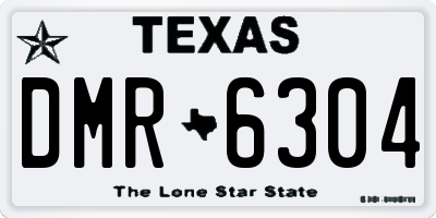 TX license plate DMR6304
