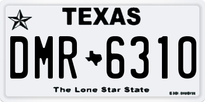 TX license plate DMR6310