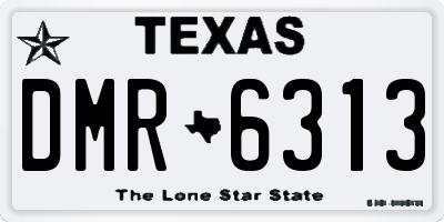 TX license plate DMR6313