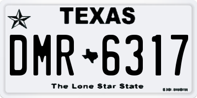 TX license plate DMR6317