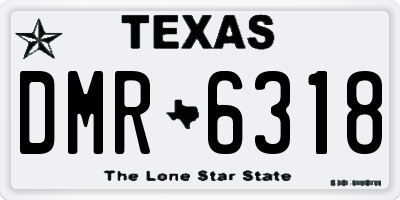 TX license plate DMR6318
