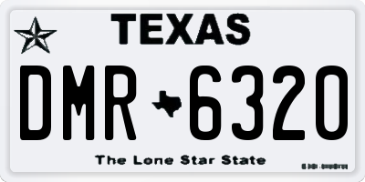 TX license plate DMR6320