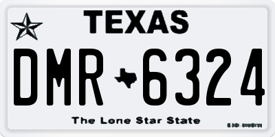 TX license plate DMR6324