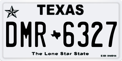 TX license plate DMR6327