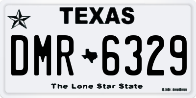 TX license plate DMR6329