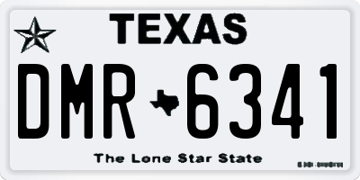TX license plate DMR6341
