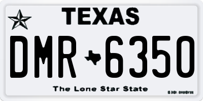 TX license plate DMR6350