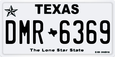 TX license plate DMR6369