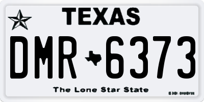 TX license plate DMR6373