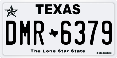 TX license plate DMR6379
