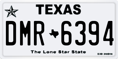 TX license plate DMR6394