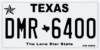 TX license plate DMR6400