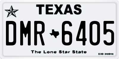 TX license plate DMR6405