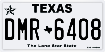 TX license plate DMR6408