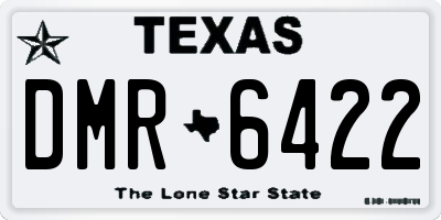 TX license plate DMR6422