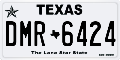 TX license plate DMR6424