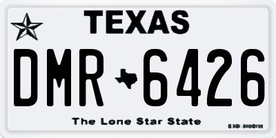 TX license plate DMR6426