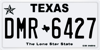 TX license plate DMR6427