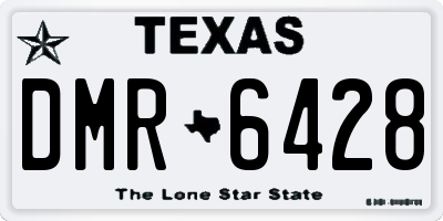 TX license plate DMR6428