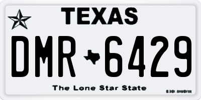 TX license plate DMR6429