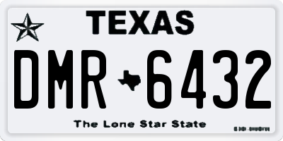 TX license plate DMR6432