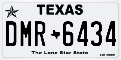 TX license plate DMR6434