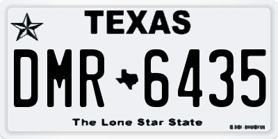 TX license plate DMR6435