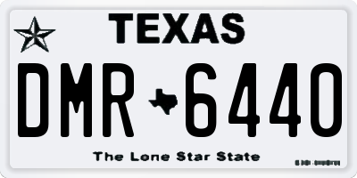TX license plate DMR6440