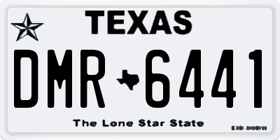TX license plate DMR6441