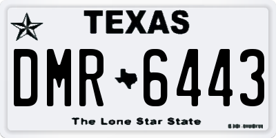 TX license plate DMR6443