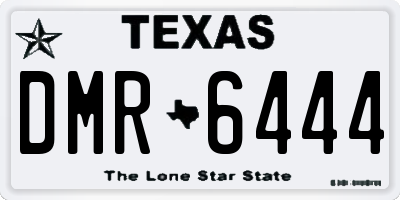 TX license plate DMR6444