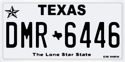 TX license plate DMR6446