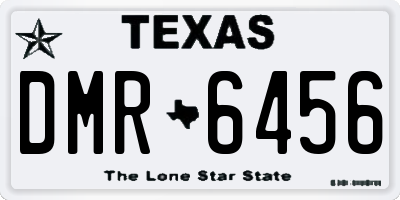 TX license plate DMR6456