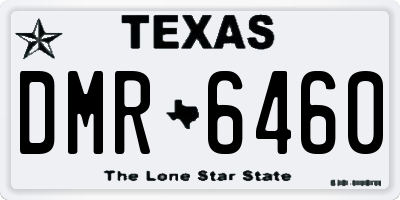 TX license plate DMR6460
