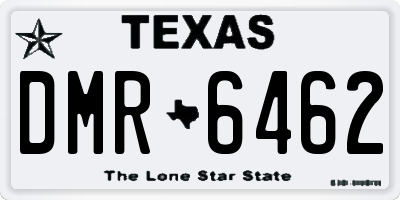 TX license plate DMR6462