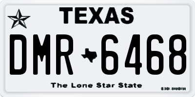TX license plate DMR6468