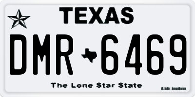 TX license plate DMR6469