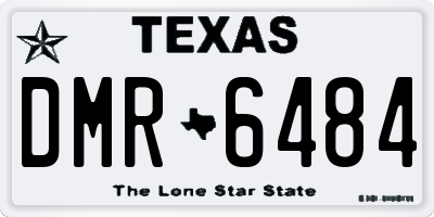 TX license plate DMR6484