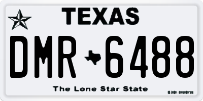 TX license plate DMR6488