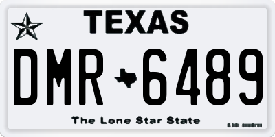 TX license plate DMR6489