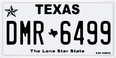 TX license plate DMR6499